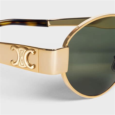 celine metal 01 sunglasses|celine sunglasses triomphe gold.